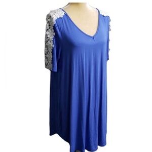 COPY - Blue lace blouse  size extra large